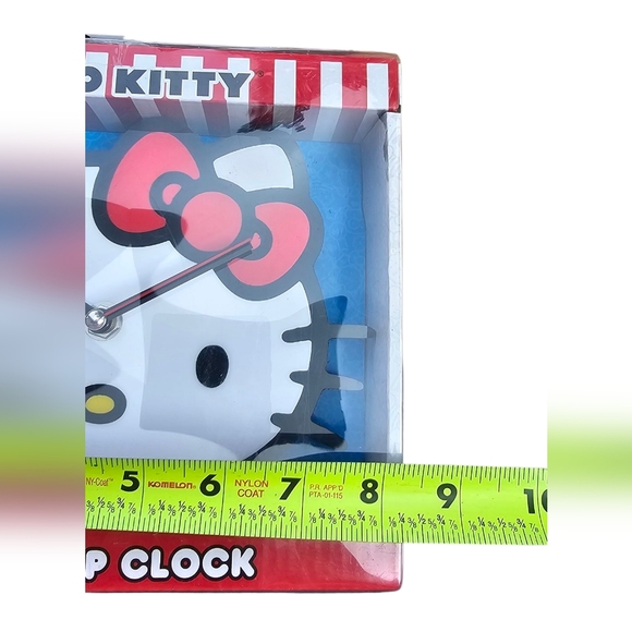 Sanrio Hello Kitty Small Table Top Clock Red Bow & White Face Wall Decor - Picture 6 of 6
